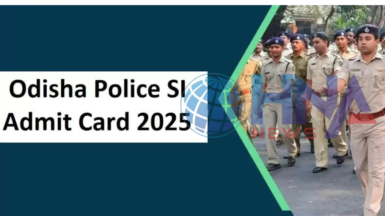 Odisha Police SI Admit Card 2025